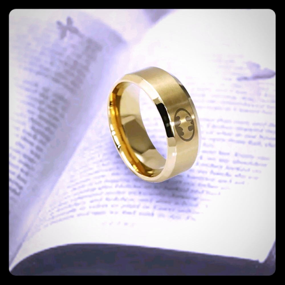 DC BATMAN'S stainless steel ring